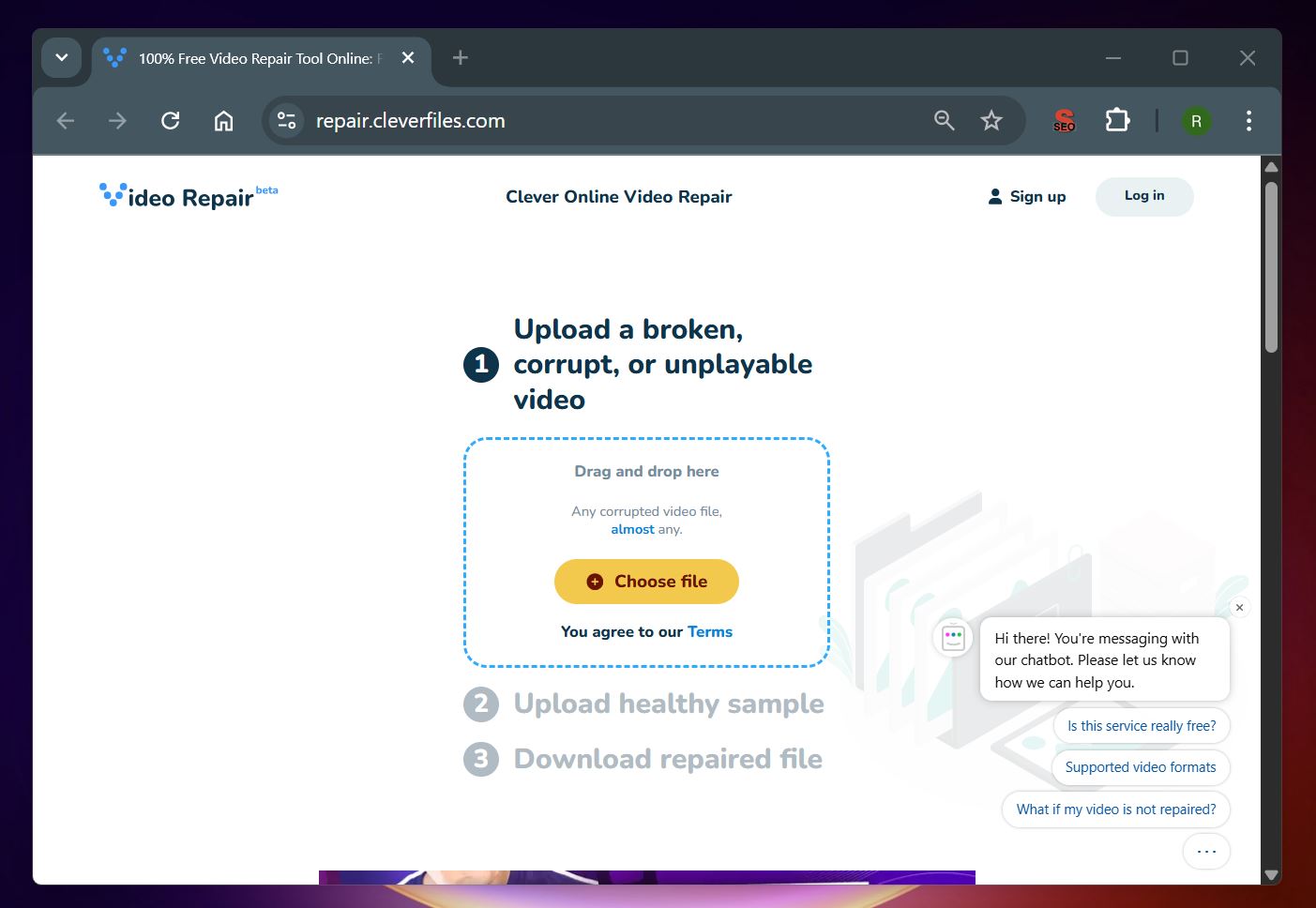 Clever Online Video Repair