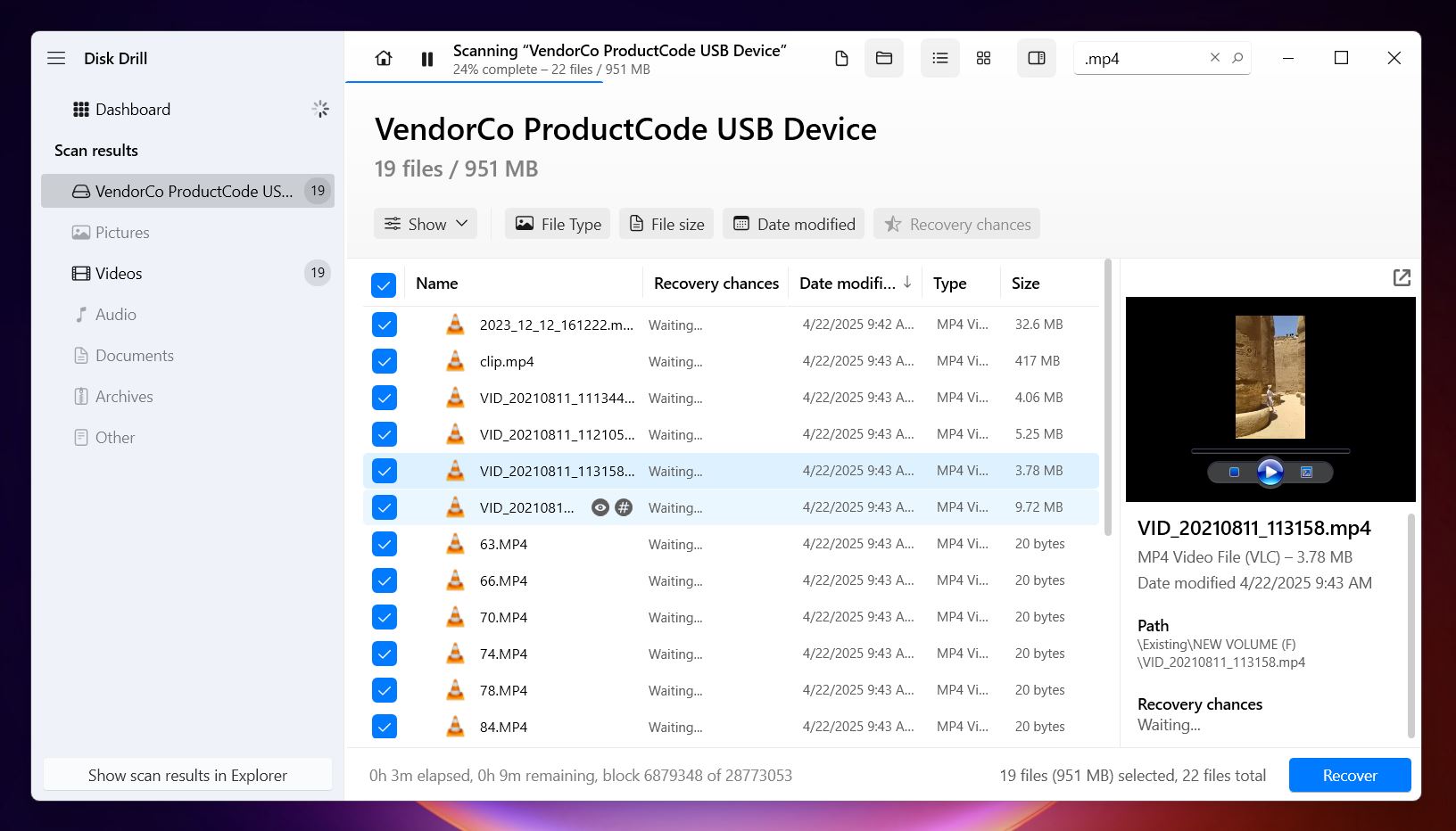 Preview files