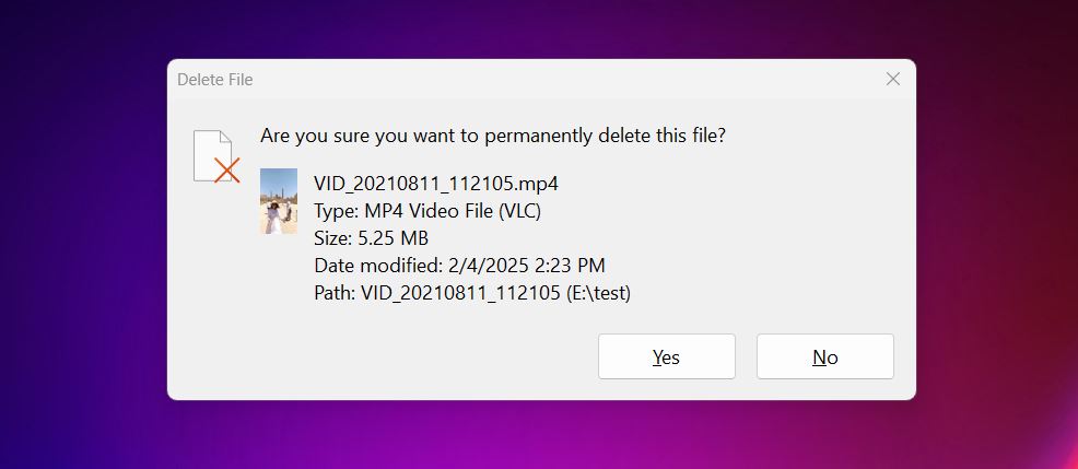Deleted video